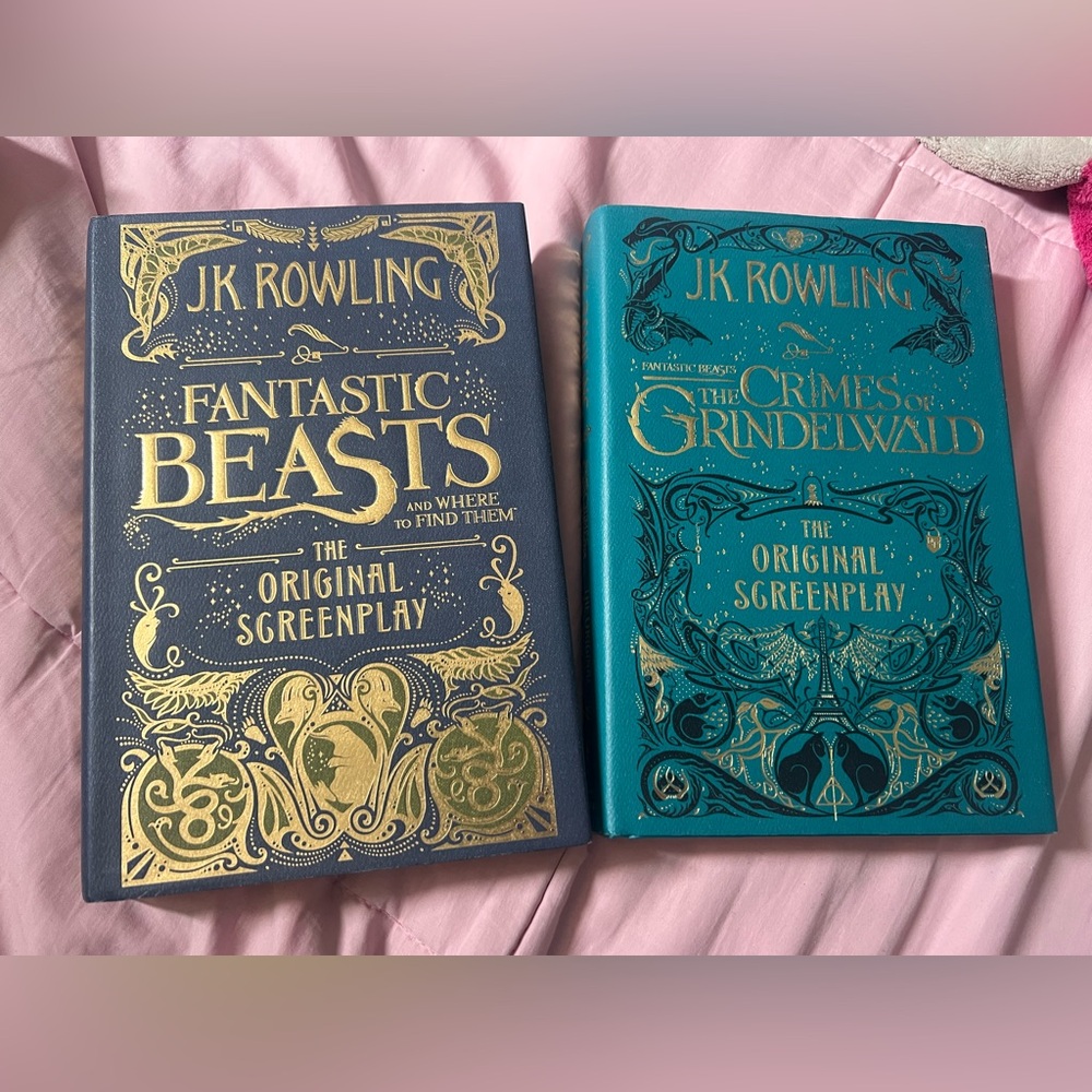 Barnes & Noble Fantastic Beasts Hardcover Set - Navy & Teal with Gold Foil